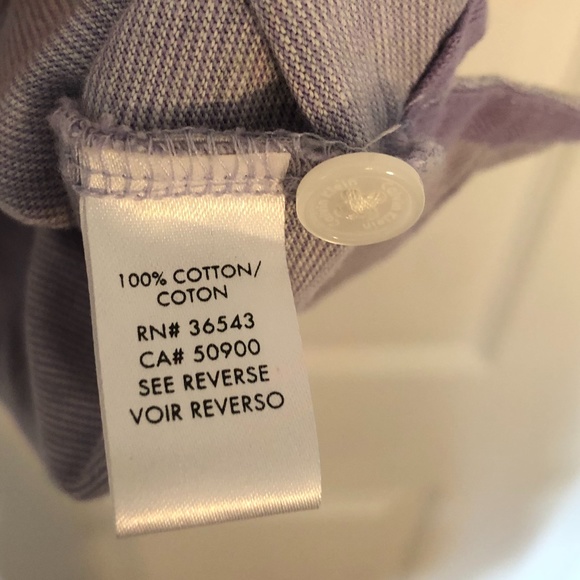 Calvin Klein Liquid Cotton Polo, Purple, Grey, XL - Picture 4 of 4